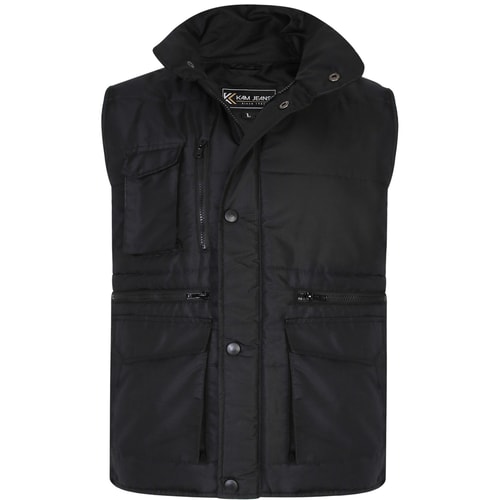 KAM Military Multi Pocket Gilet Black